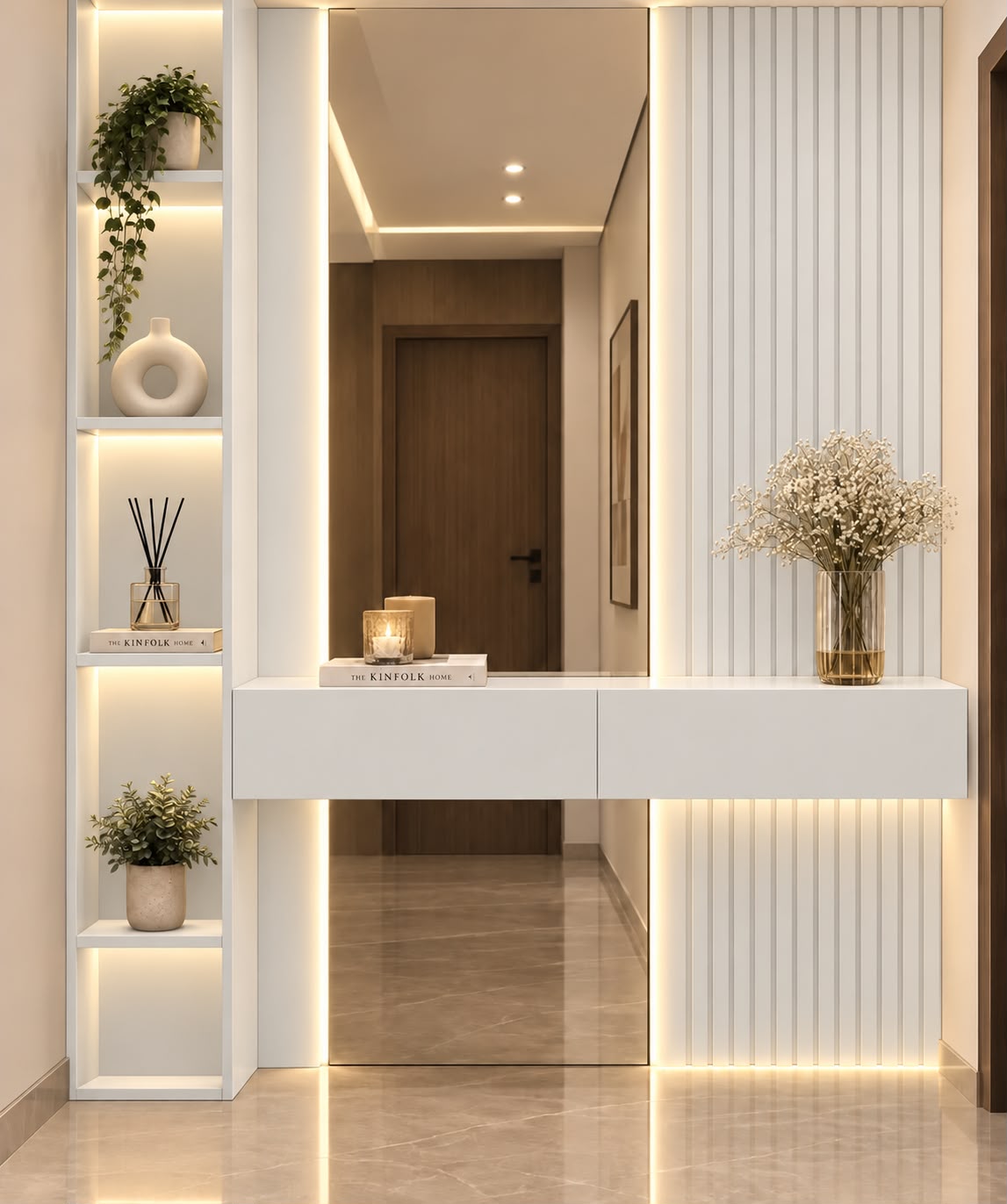 Elevated entrance console