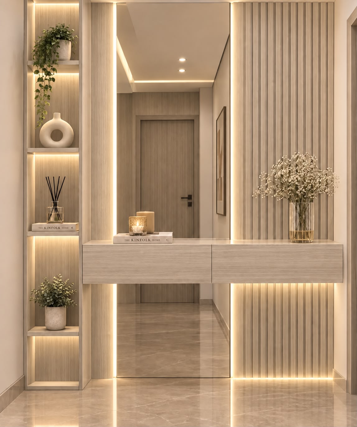 Elevated entrance console