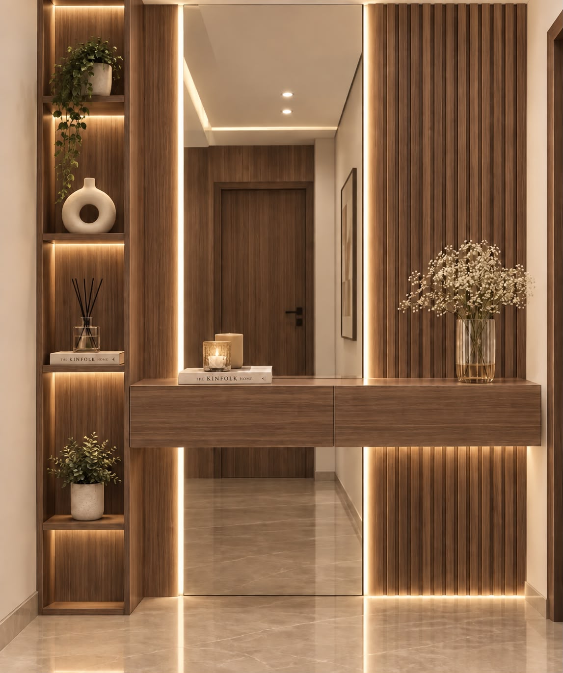 Elevated entrance console