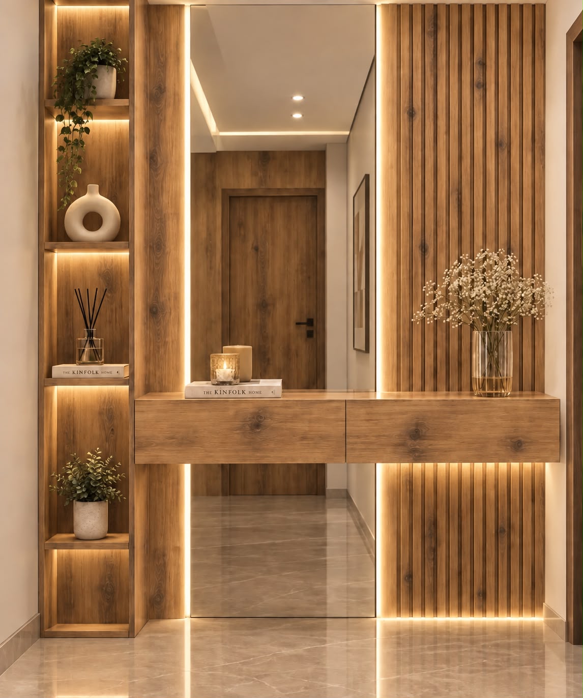 Elevated entrance console