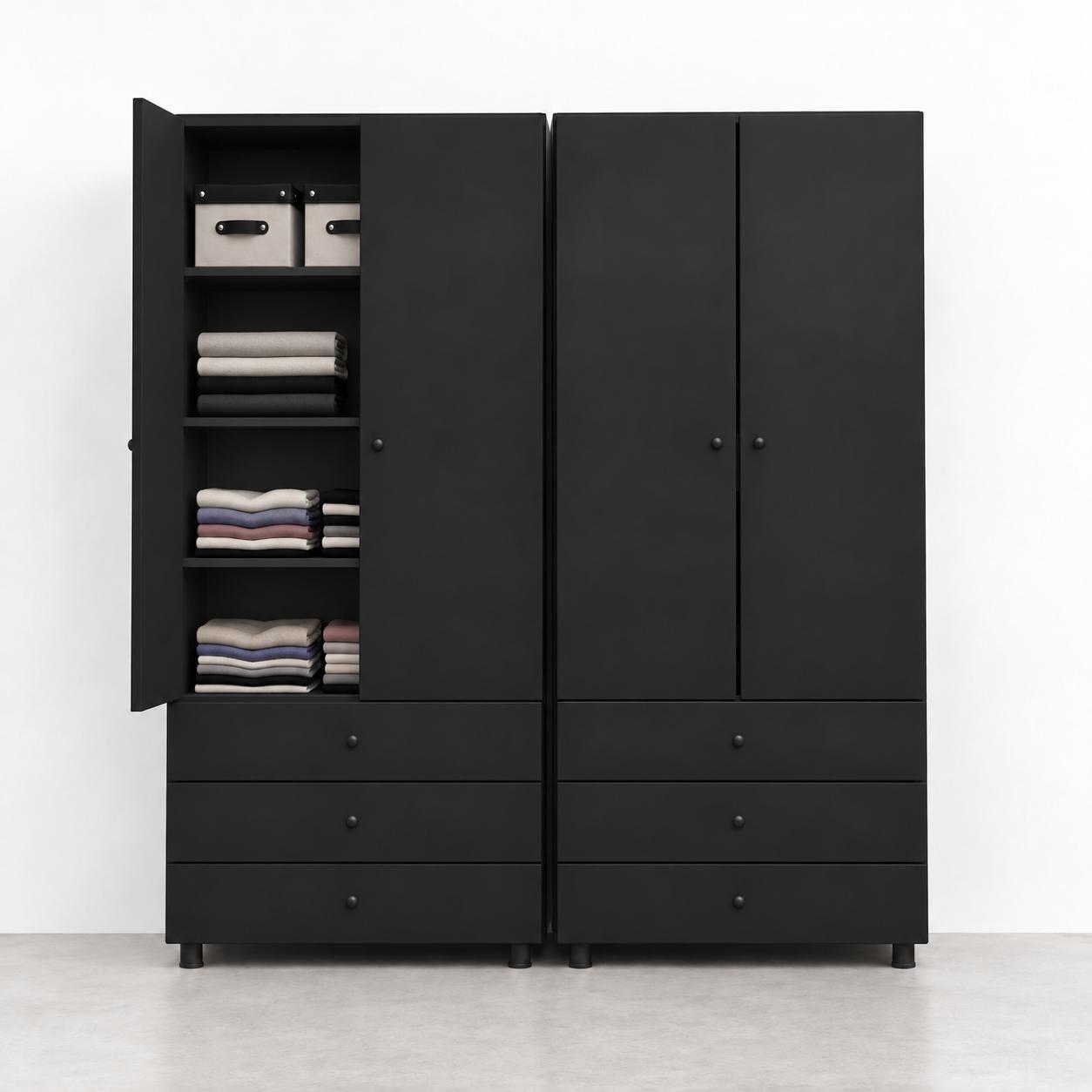 Closet 3 Drawers and shelves