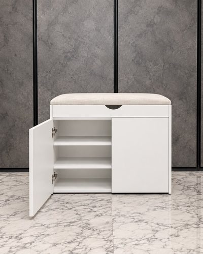 Cabinet bench width 80 with storage
